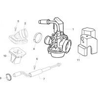 1.39 - Carburateur complet - Raccord d admission