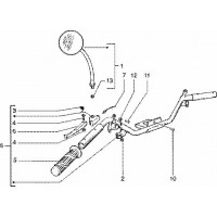 T40 - Pieces composant le guidon