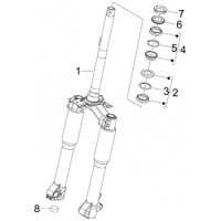 4.02 - Fourche/tube direction - Ensemble butee dir.