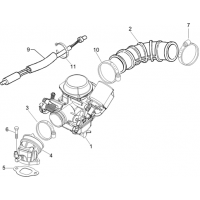 1.39 - Carburateur complet - Raccord d admission