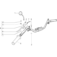 T40 - Pieces composant le guidon