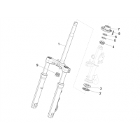 4.02 - Fourche/tube direction - Ensemble butee dir.