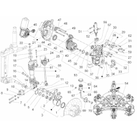 4.02 - Fourche/tube direction - Ensemble butee dir.
