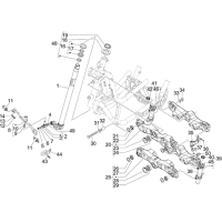 4.02 - Fourche/tube direction - Ensemble butee dir.