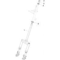 4.02 - Fourche/tube direction - Ensemble butee dir.