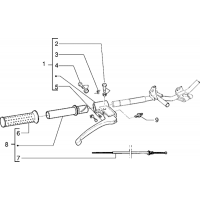 T34 - Pieces composant le guidon