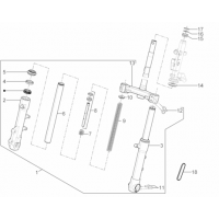 4.02 - Fourche/tube direction - Ensemble butee dir.