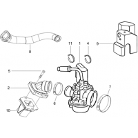 1.39 - Carburateur complet - Raccord d admission