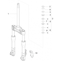 4.02 - Fourche/tube direction - Ensemble butee dir.