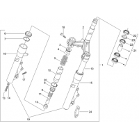 4.02 - Fourche/tube direction - Ensemble butee dir.