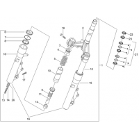 4.02 - Fourche/tube direction - Ensemble butee dir.