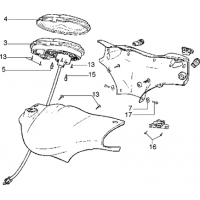 T14 - Pieces composant le guidon-Gr. Instruments