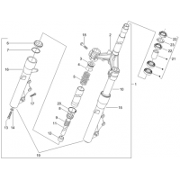 4.02 - Fourche/tube direction - Ensemble butee dir.