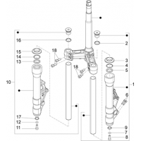 4.03 - Composants de la fourche Kayaba