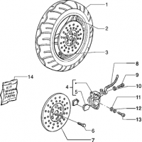 T42 - Roue AV - Etrier de frein