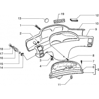 T31 - Compteur kilometrique-Couvercles du guidon