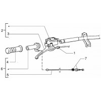 T32/A - Pieces composant le guidon Vehicules avec frein a disque AR